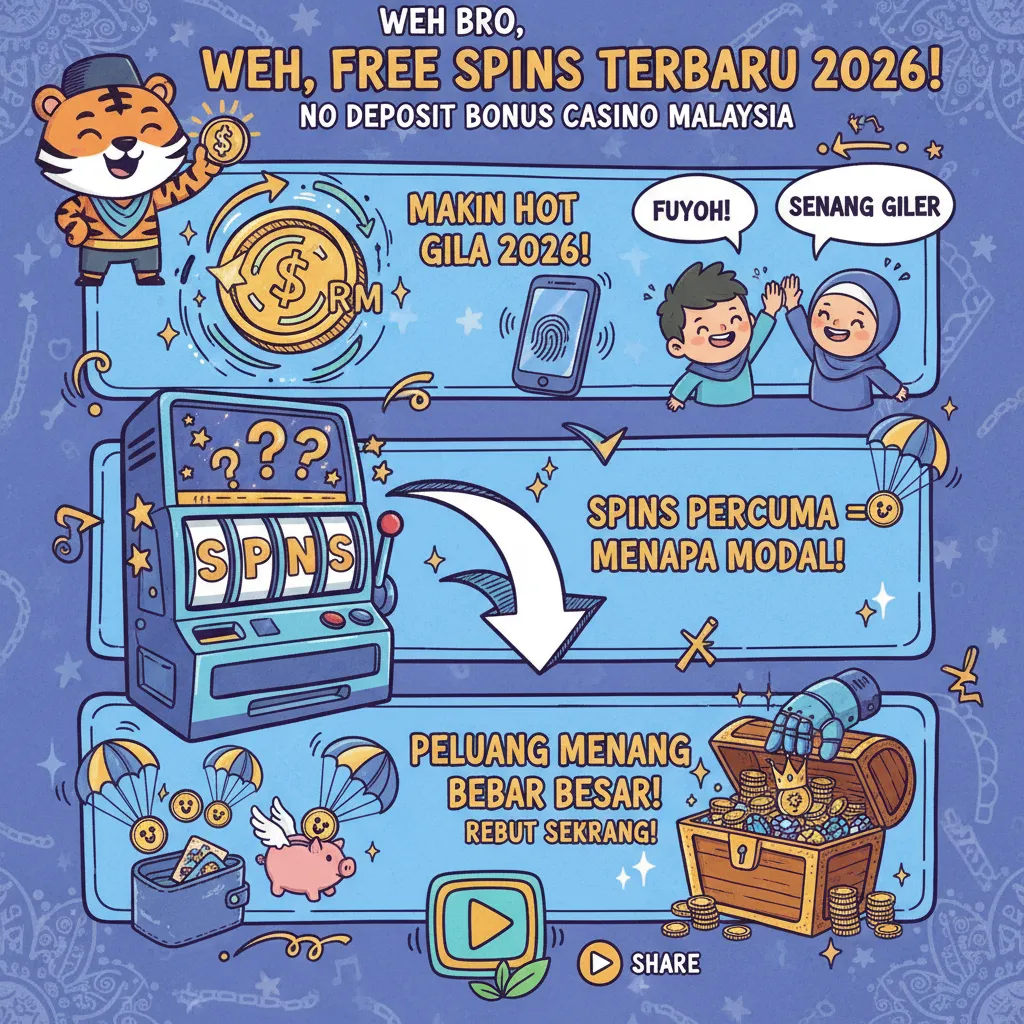 No deposit bonus casino: Spins untuk pemain di Malaysia