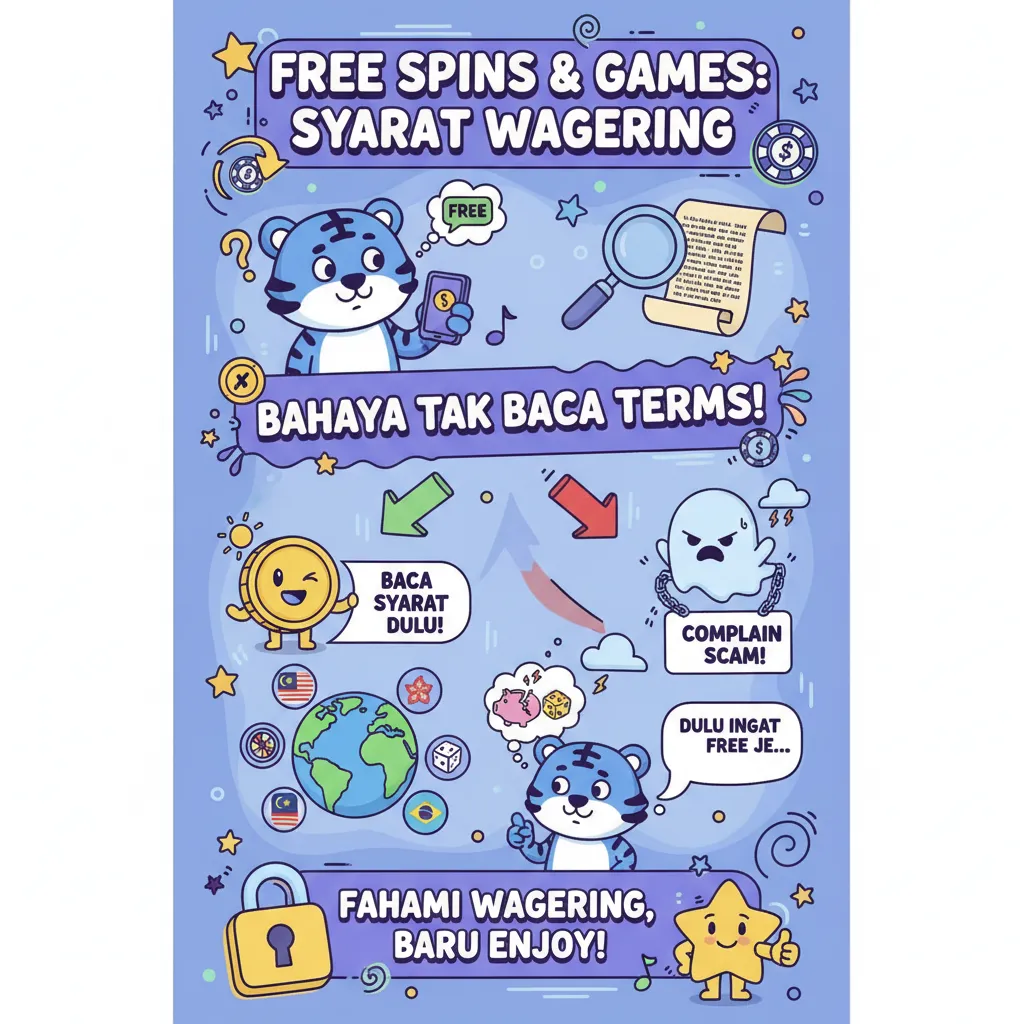 Syarat wagering untuk free spins dan games